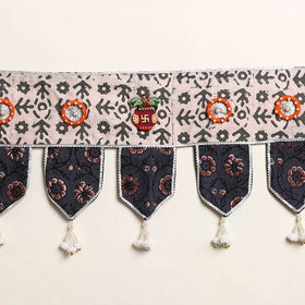 Handmade Shell Work Fabric Toran for Home Decor