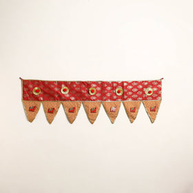 Handmade Shell Work Fabric Toran for Home Decor