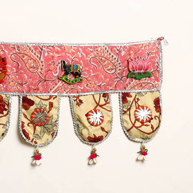 Handmade Shell Work Fabric Toran for Home Decor