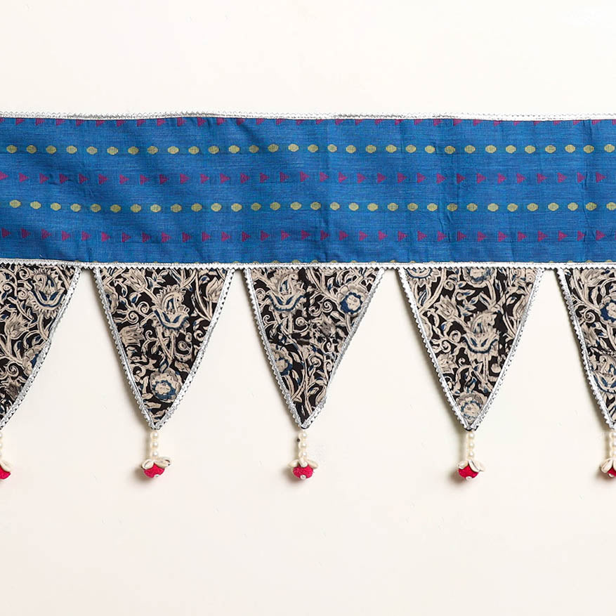 Handmade Shell Work Fabric Toran for Home Decor