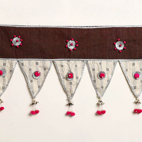 Handmade Shell Work Fabric Toran for Home Decor