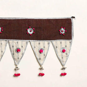 Handmade Shell Work Fabric Toran for Home Decor