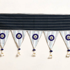 Handmade Shell Work Fabric Toran for Home Decor