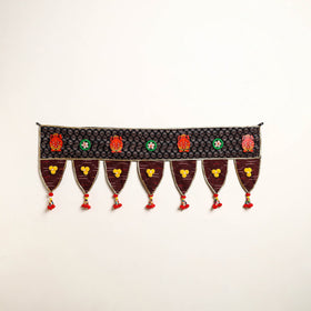 Handmade Shell Work Fabric Toran for Home Decor