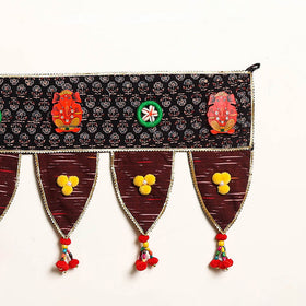 Handmade Shell Work Fabric Toran for Home Decor