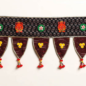 Handmade Shell Work Fabric Toran for Home Decor