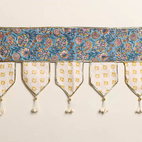 Handmade Shell Work Fabric Toran for Home Decor