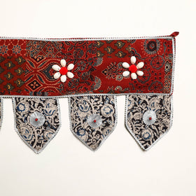 Handmade Shell Work Fabric Toran for Home Decor