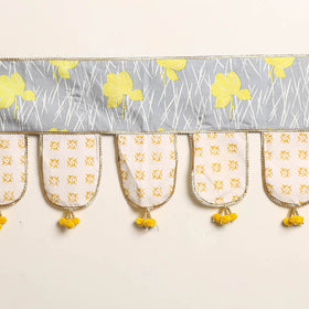 Handmade Shell Work Fabric Toran for Home Decor