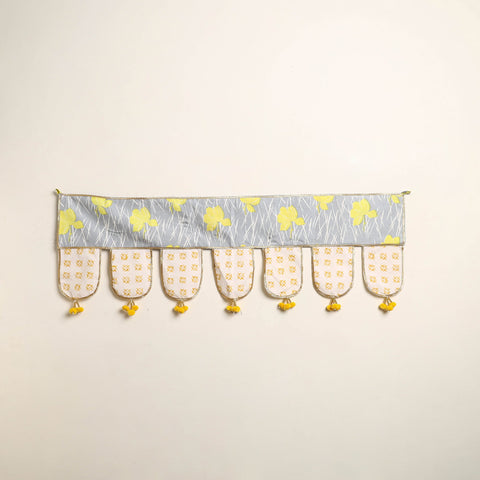 Handmade Shell Work Fabric Toran for Home Decor