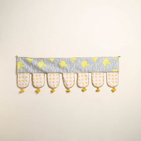 Handmade Shell Work Fabric Toran for Home Decor