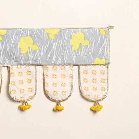 Handmade Shell Work Fabric Toran for Home Decor