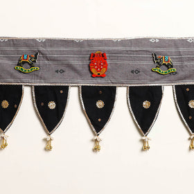 Handmade Shell Work Fabric Toran for Home Decor