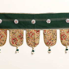 Handmade Shell Work Fabric Toran for Home Decor