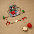 Handmade shell work rakhi 139 - handcrafted