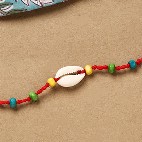 Handmade shell work rakhi 139 - handcrafted