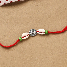 Handmade shell work rakhi 141 - handcrafted