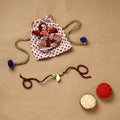 Handmade shell work rakhi 142 - handcrafted