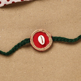 Handmade shell work rakhi 145 - handcrafted