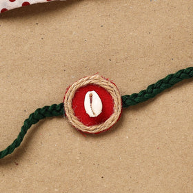 Handmade shell work rakhi 146 - handcrafted