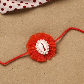 Handmade shell work rakhi 147 - handcrafted