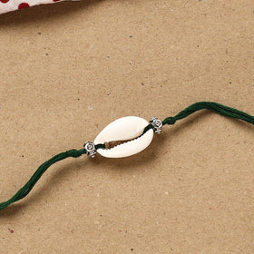 Handmade shell work rakhi 149 - handcrafted