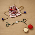 Handmade shell work rakhi 149 - handcrafted