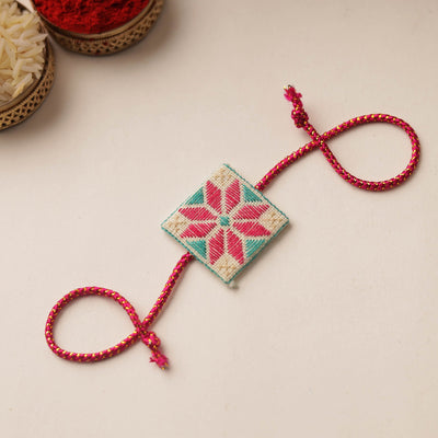  Handmade Soof Embroidery Rakhi 18 