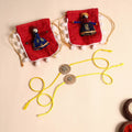  Handmade Stone Work Jute Rakhi (Set Of 2)
