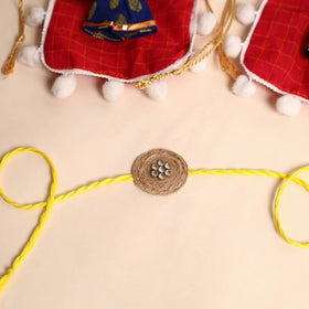  Handmade Stone Work Jute Rakhi (Set Of 2)