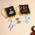  Handmade Stone Work Jute Rakhi (Set Of 2)