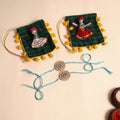  Handmade Stone Work Jute Rakhi (Set Of 2)