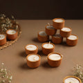  Handmade Terracotta Ball Candle (Set of 10)