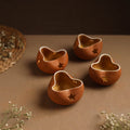 Handmade Terracotta Chirag Candle Holder (Set of 4)