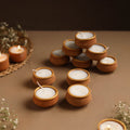 Handmade Terracotta Handi Candle (Set of 10) 