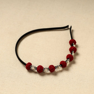  Handmade Thread & Bead Work Hair Band 04 