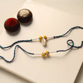 Handmade Thread & Bead Work Rakhi & Lumba Set