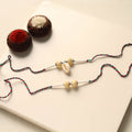 Handmade Thread & Bead Work Rakhi & Lumba Set