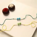 Handmade Thread & Bead Work Rakhi (Set of 2)