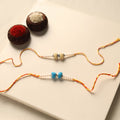 Handmade Thread & Bead Work Rakhi (Set of 2)