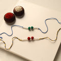 Handmade Thread & Bead Work Rakhi (Set of 2)