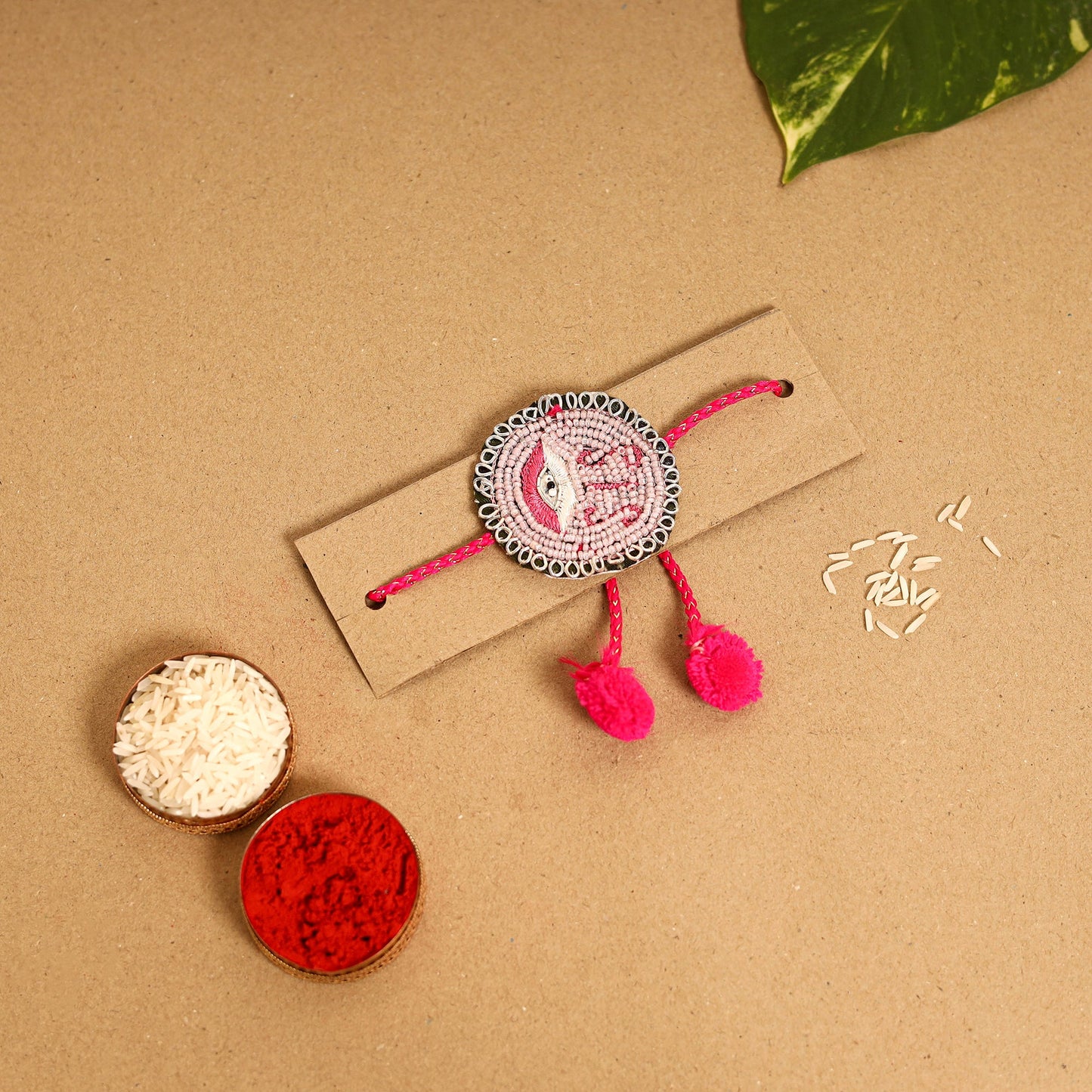  Handmade Thread & Beadwork Rakhi By Jugni