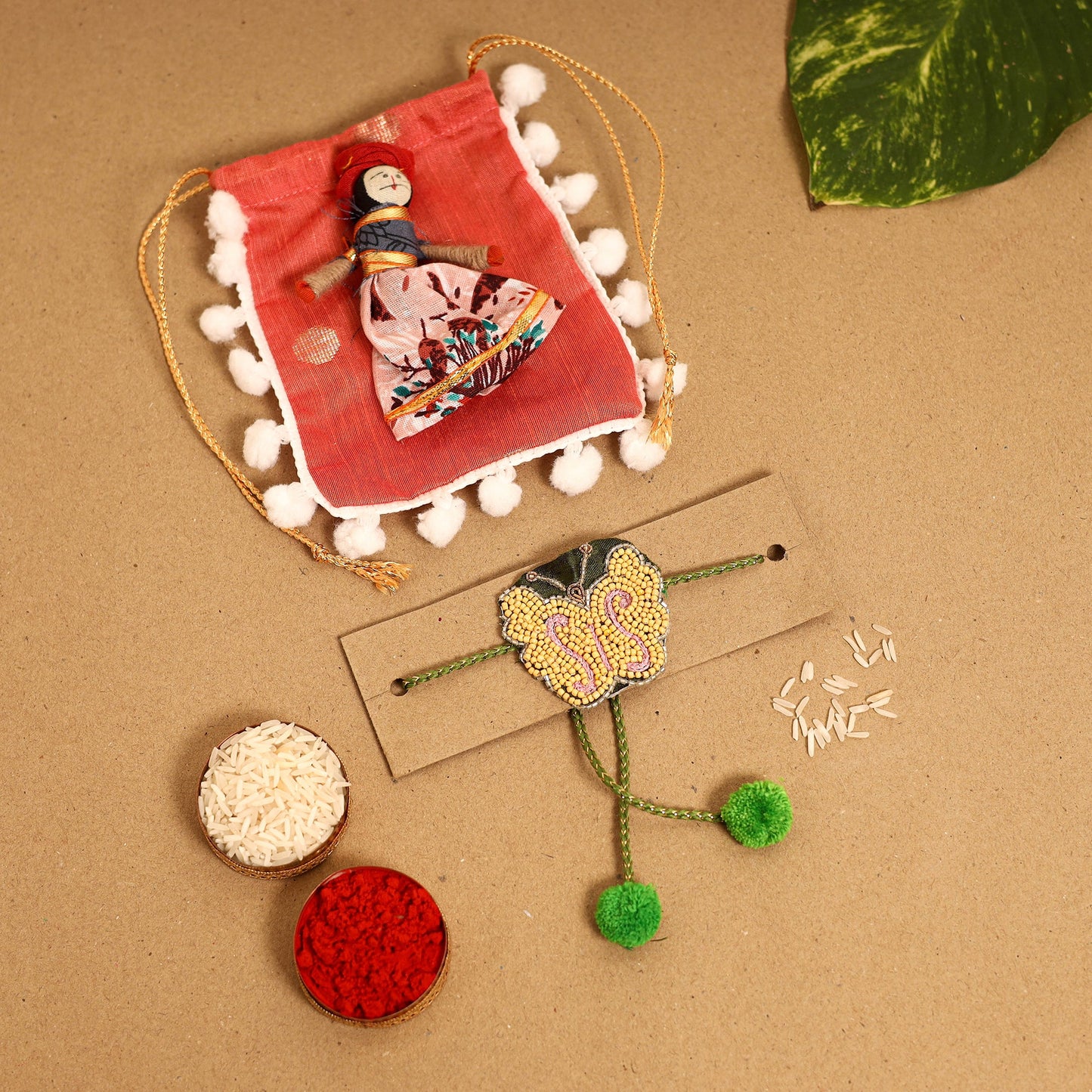  Handmade Thread & Beadwork Rakhi By Jugni
