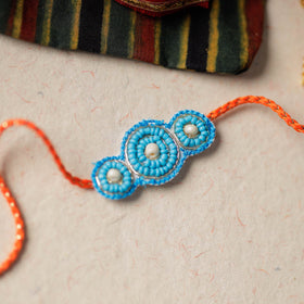 Handmade Thread & Beadwork Rakhi By Jugni