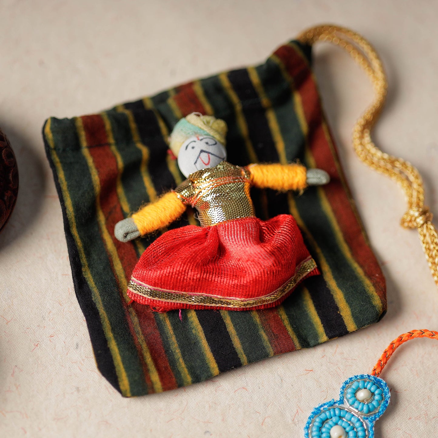 Handmade Thread & Beadwork Rakhi By Jugni