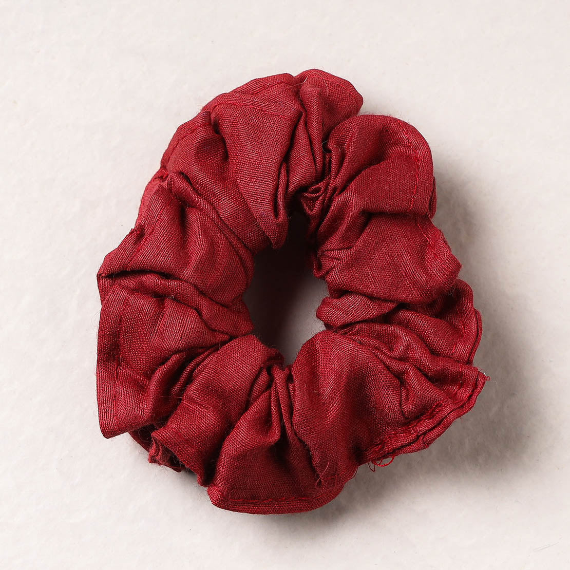  Handmade Tussar Silk Elastic Rubber Band/Scrunchie 