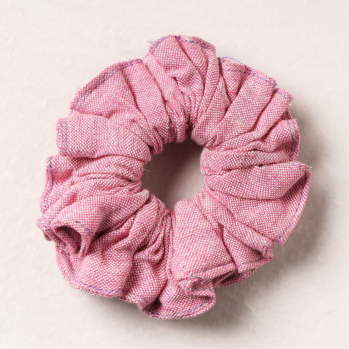   Handmade Tussar Silk Elastic Rubber Band/Scrunchie 