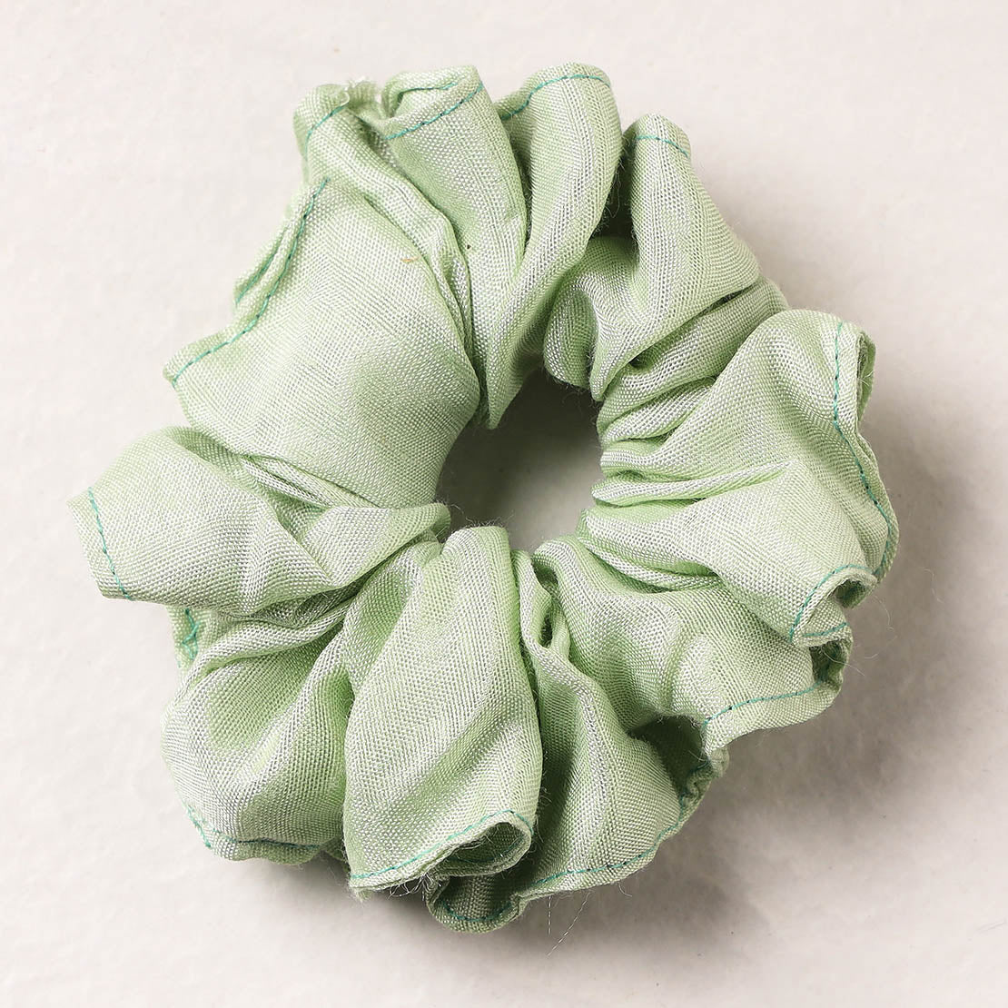   Handmade Tussar Silk Elastic Rubber Band/Scrunchie 