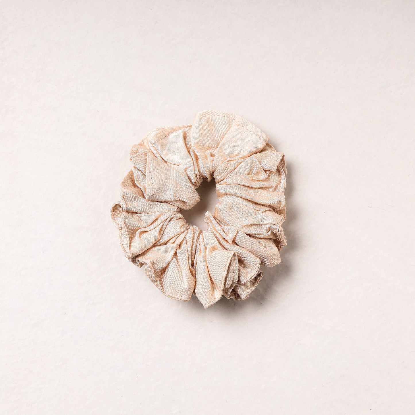   Handmade Tussar Silk Elastic Rubber Band/Scrunchie 