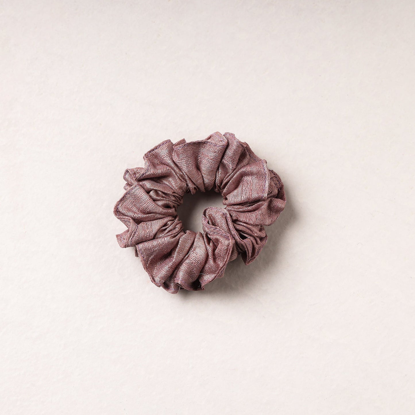   Handmade Tussar Silk Elastic Rubber Band/Scrunchie 